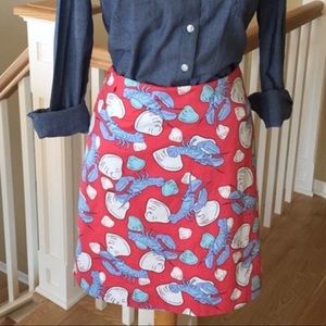 Vineyard vines lobster wrap skirt